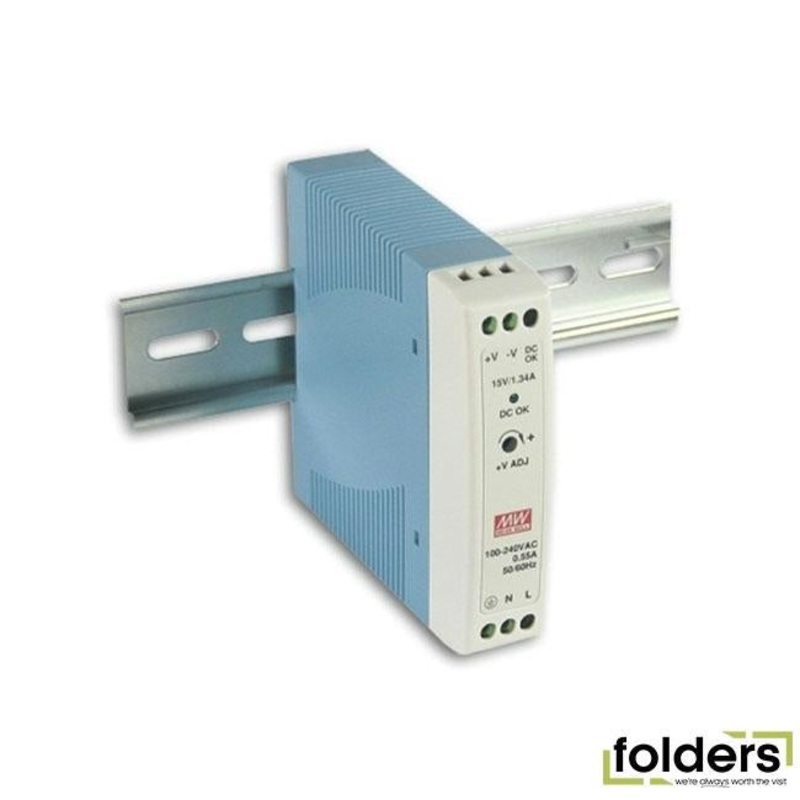 Meanwell 24w din rail mount switchmode power supply 24vdc 1a