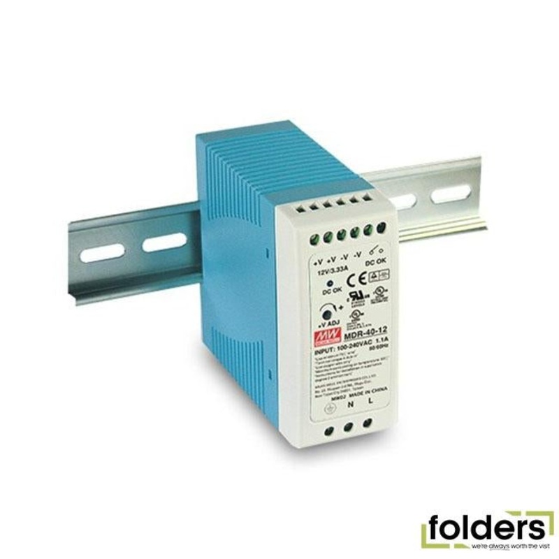 Meanwell 40w din rail mount switchmode power supply 12vdc 3.33a