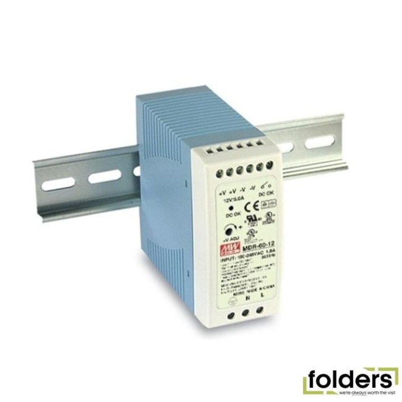 Meanwell 60w din rail mount switchmode power supply 24vdc 2.5a