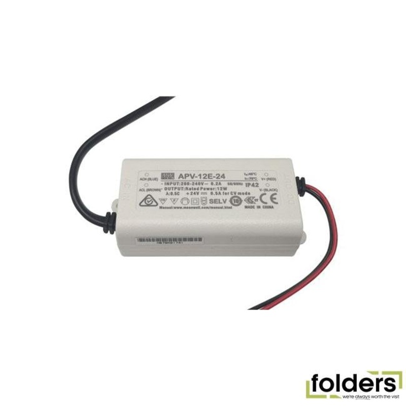 Psu led 24v 0.5a 12w mw apv-12-24