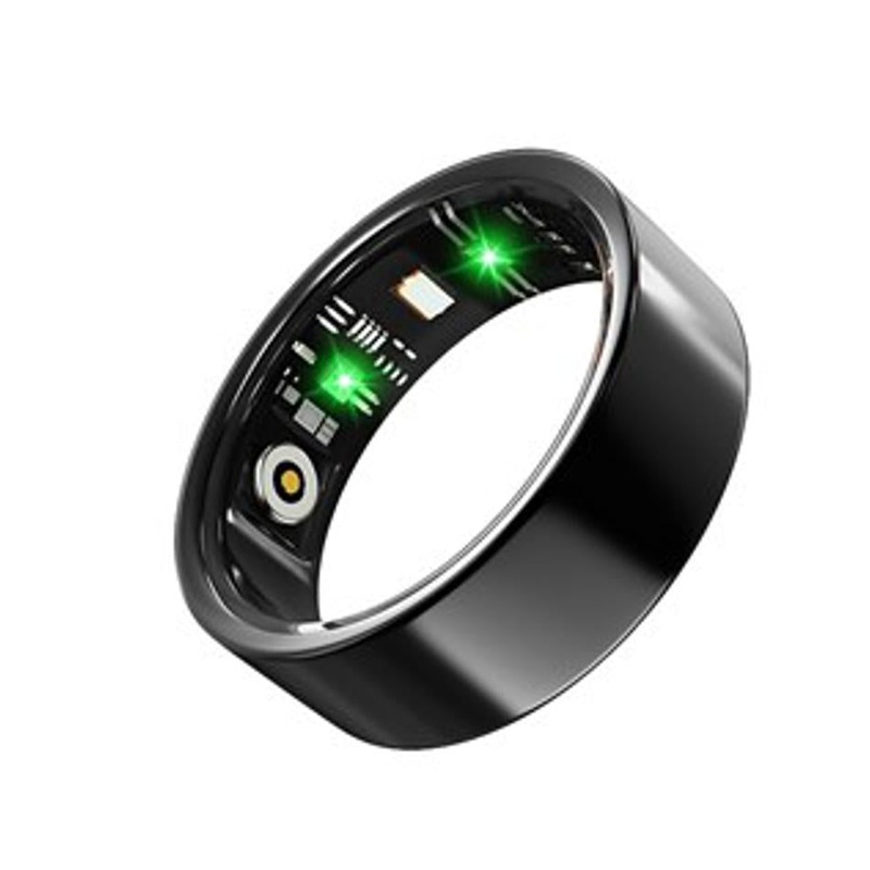Electus Smart Ring With Charging Case - Small, Black QC3152