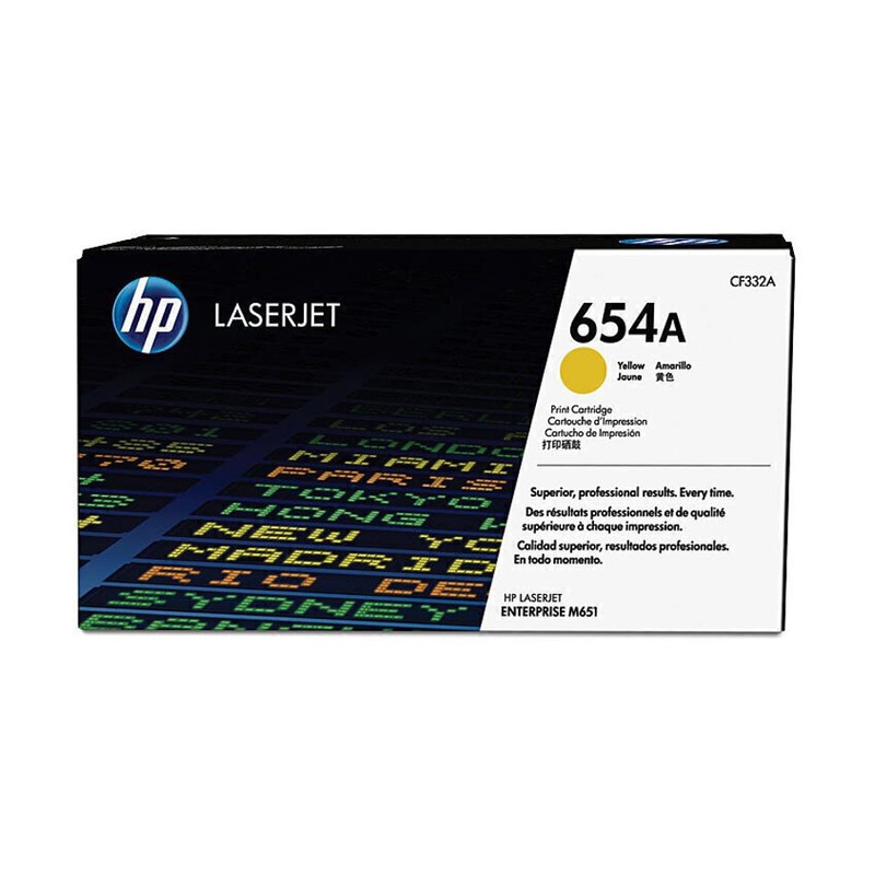 HP LasJet 654A YellowCartridge CF332A