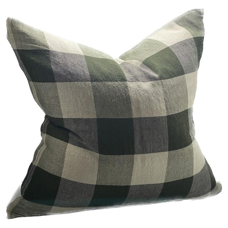 Rembrandt Linen Cushion Cover - Olive SC9036