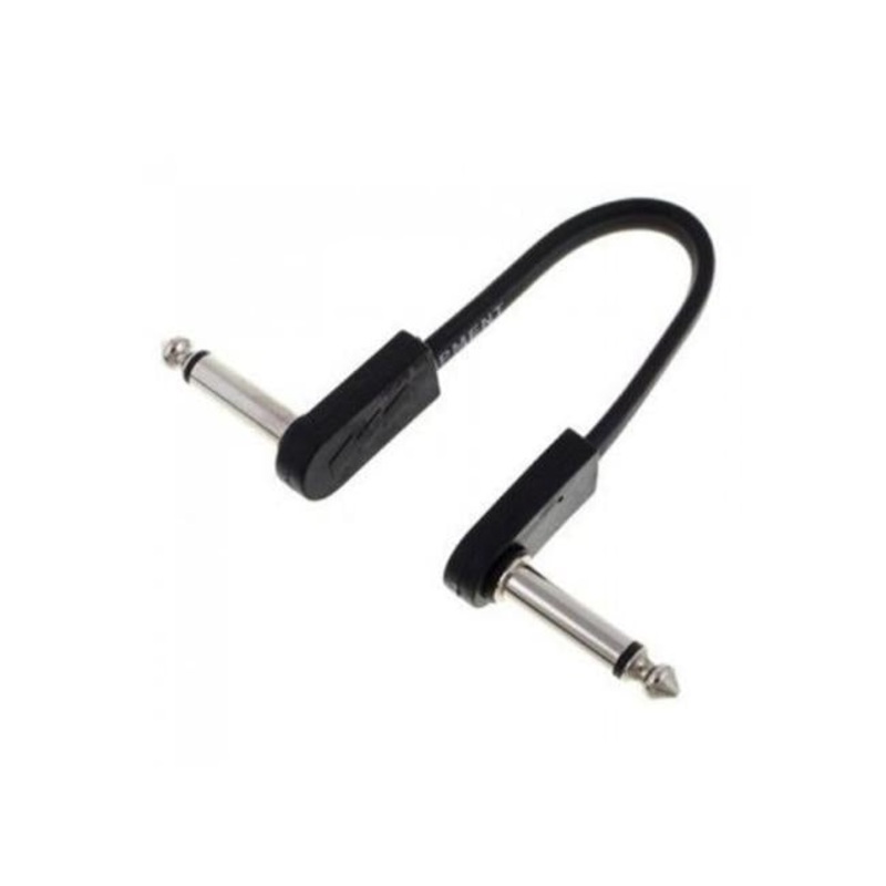 EBS Flat Patch Cable 10cm R/Ang Jack Chrome
