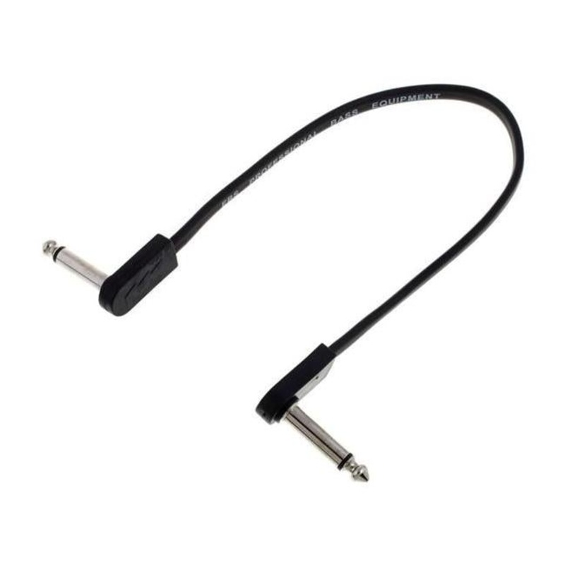 EBS Flat Patch Cable 28cm R/Ang Jack Chrome