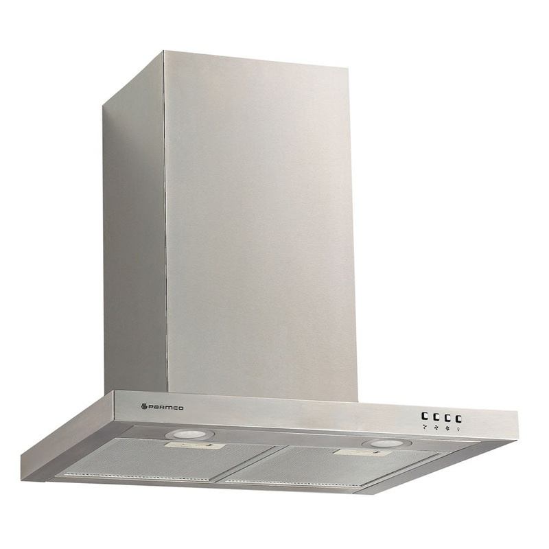 Parmco 60cm Stainless Slim Box Canopy (LED T4-12LOW-6L)