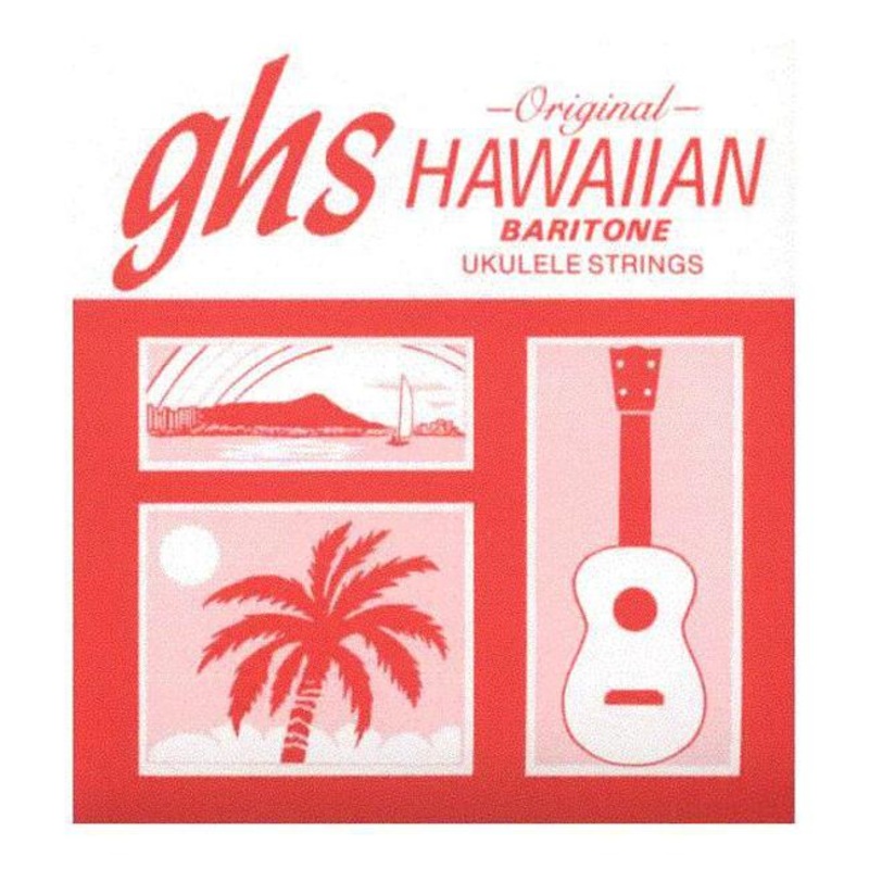 GHS Baritone Ukulele - Black Hawaiian Nylon
