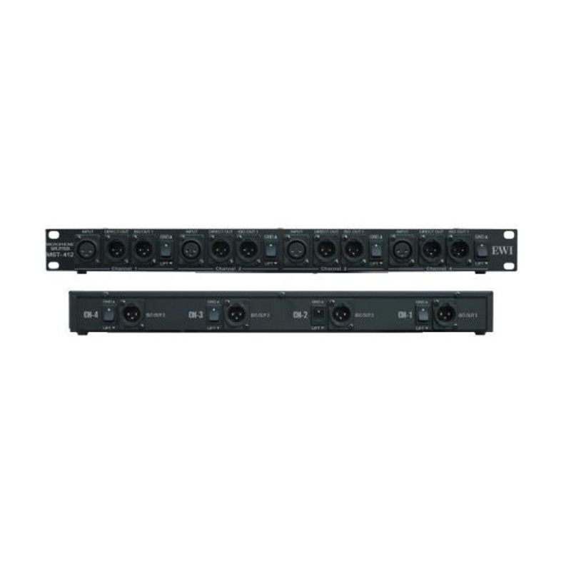 EWI 4 Channel Mic Splitter Rack Mount
