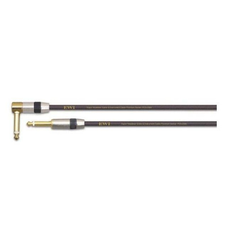 EWI Instrument Cable Straight To R/Angled 30 Ft Black