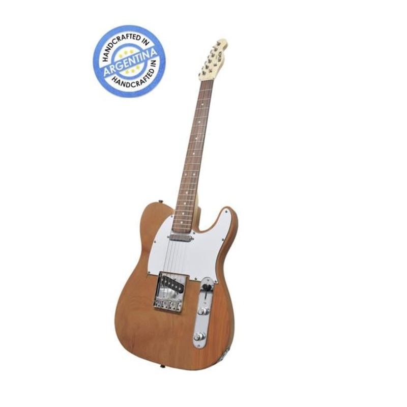 Newen TL electric guitar in dark wood finish