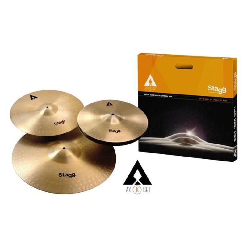 Stagg AXK Copper Steel Cymbal Set HH14" CR 16" RD 20"