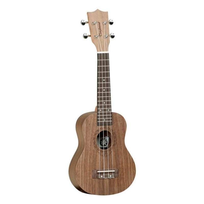 Tanglewood TWT-2 soprano uke - black walnut with arched bac