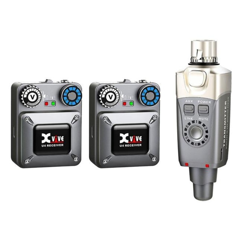 XVIVE U4R2 In Ear Monitor W/System Transmitter + 2 Receivers