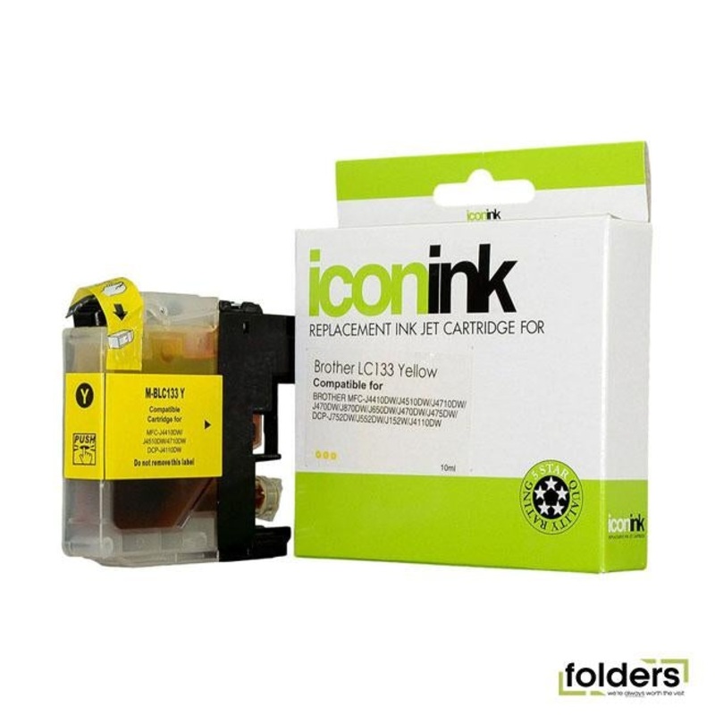 Icon Compatible Brother LC133 Yellow Ink Cartridge