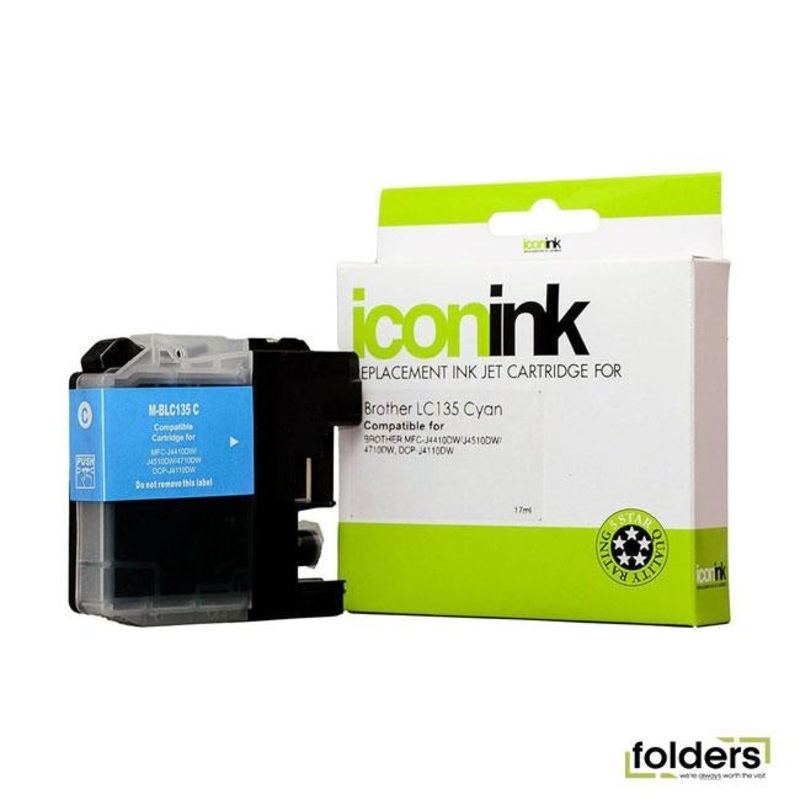 Icon Compatible Brother LC135 Cyan Ink Cartridge