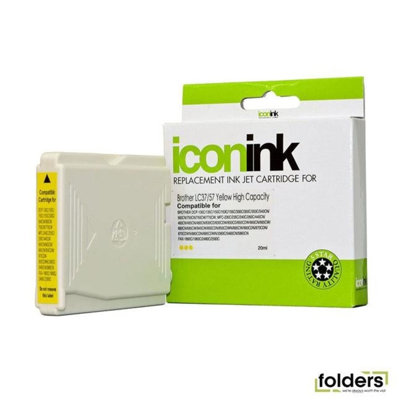 Icon Compatible Brother LC37/LC57 Yellow Ink Cartridge