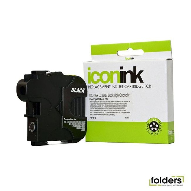 Icon Compatible Brother LC38/LC67 Black Ink Cartridge