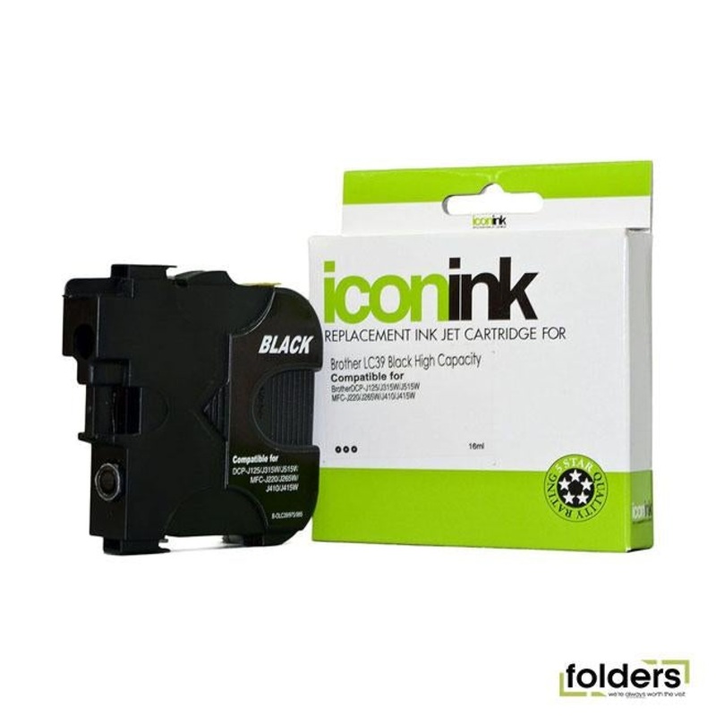 Icon Compatible Brother LC39 Black Ink Cartridge