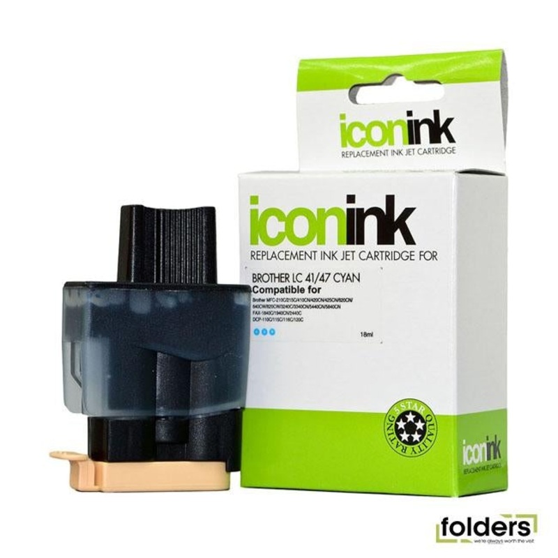 Icon Compatible Brother LC47 Cyan Ink Cartridge