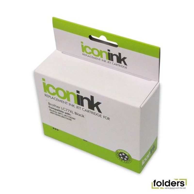 Icon Compatible Brother LC77 XL Black Ink Cartridge