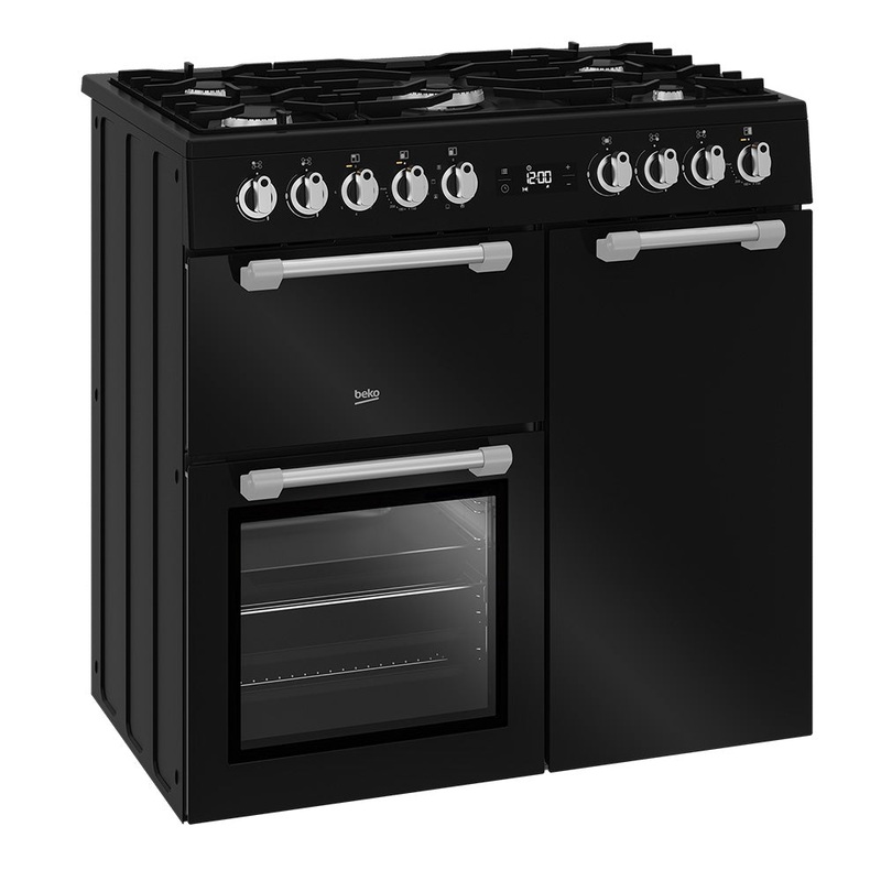 Beko 90cm Dual Fuel Freestanding Cooker BRC916GMB