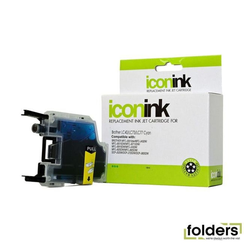 Icon Compatible Brother LC77/LC73/LC40 Cyan Ink Cartridge
