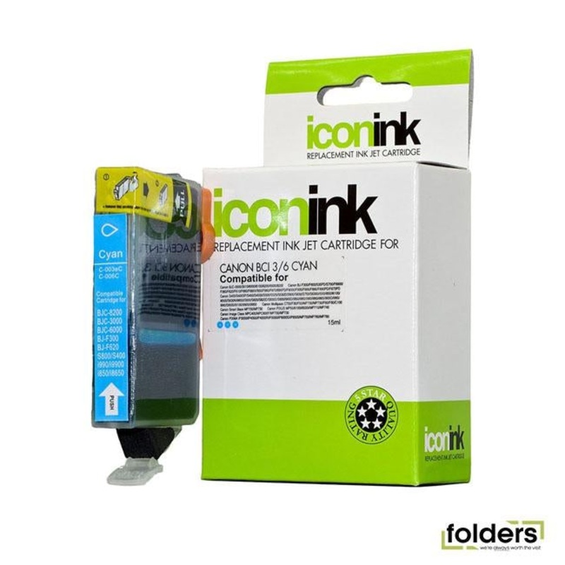 Icon Compatible Canon BCi-3/6 Cyan Ink Cartridge