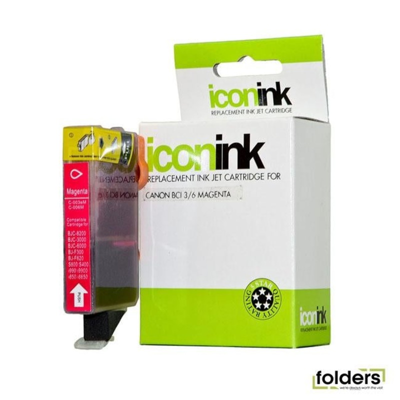 Icon Compatible Canon BCi-3/6 Magenta Ink Cartridge