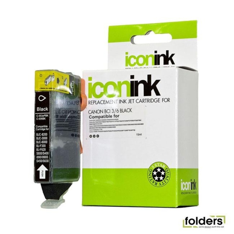 Icon Compatible Canon BCi-6 Black Ink Cartridge