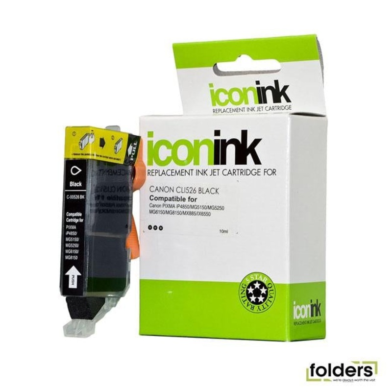 Icon Compatible Canon CLi-526 Black Ink Cartridge