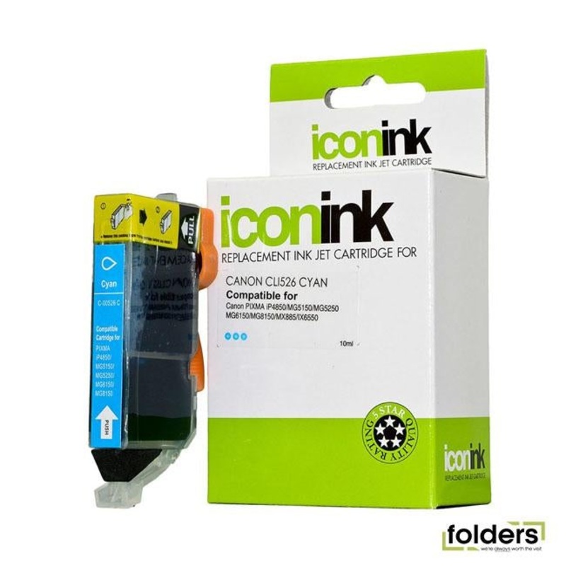 Icon Compatible Canon CLi-526 Cyan Ink Cartridge