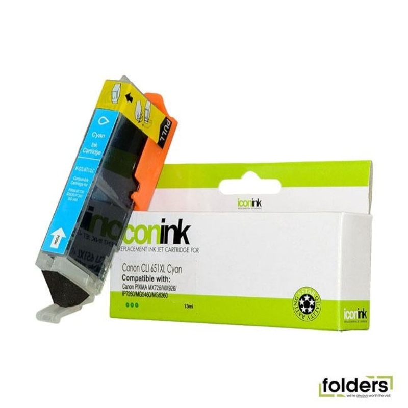 Icon Compatible Canon CLI-651XL Cyan Ink Cartridge