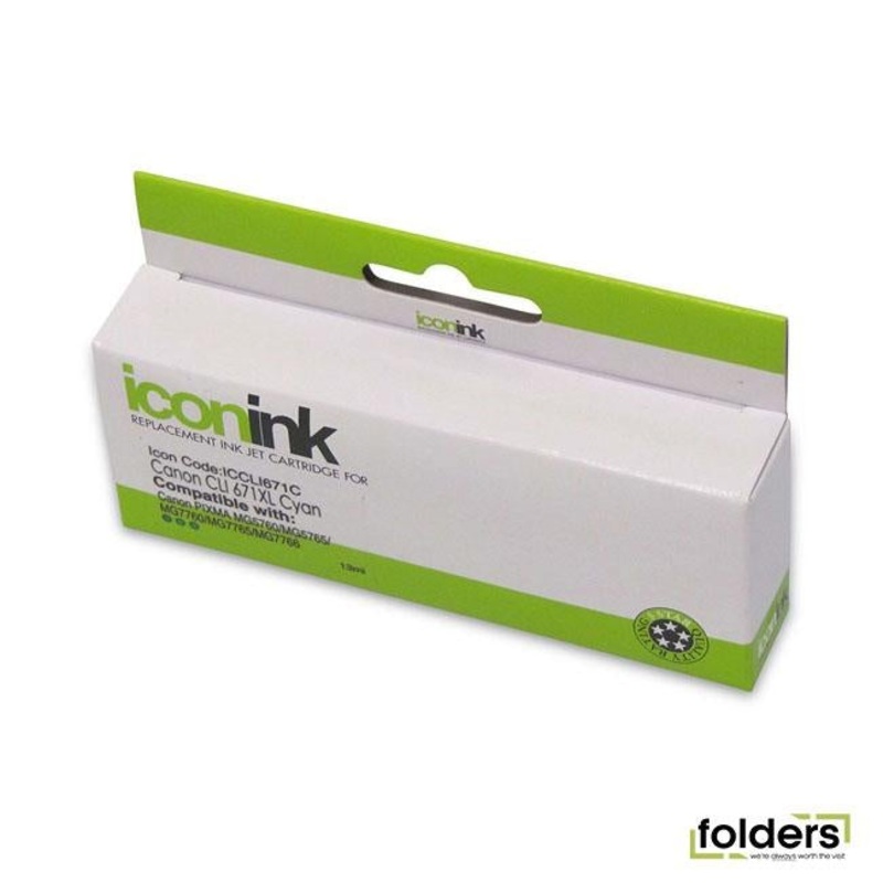 Icon Compatible Canon CLI-671XL Cyan Ink Cartridge