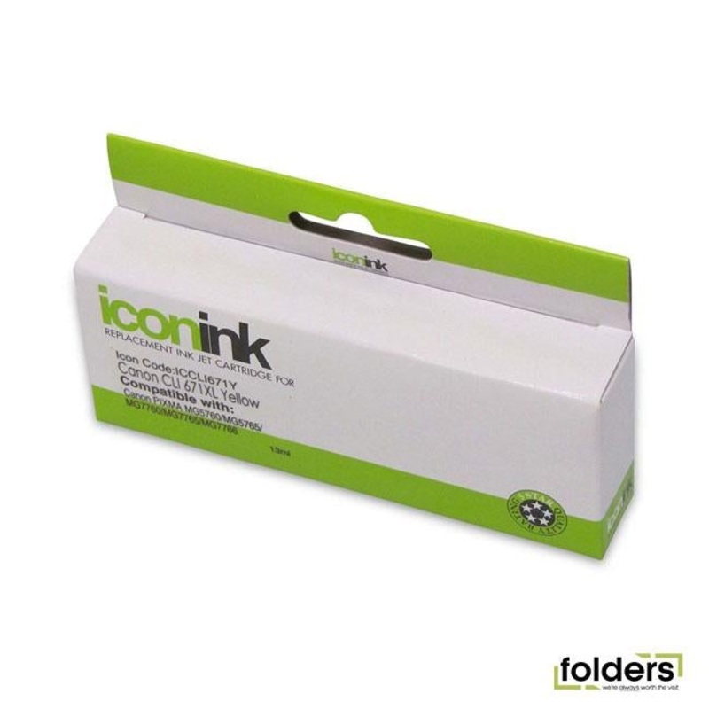 Icon Compatible Canon CLI-671XL Yellow Ink Cartridge