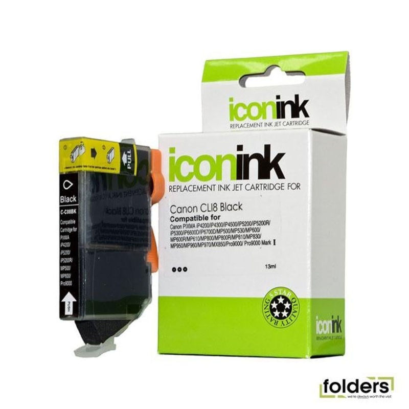 Icon Compatible Canon CLi-8BK Black Ink Cartridge