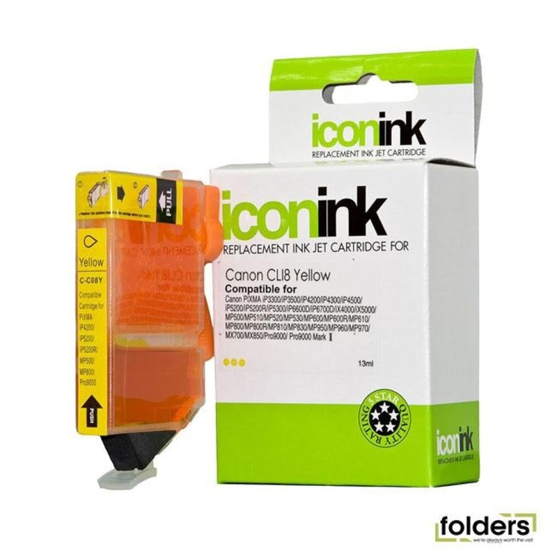 Icon Compatible Canon CLi-8Y Yellow Ink Cartridge