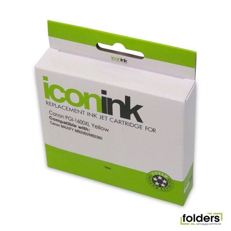Icon Compatible Canon PGi-1600 XL Yellow Ink Cartridge