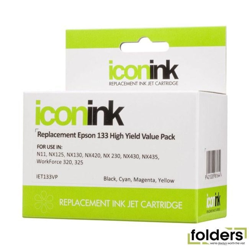 Icon Compatible Epson 133 B/C/M/Y Value Pack