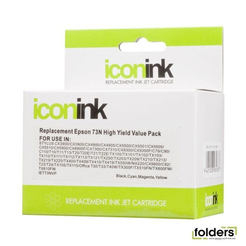 Icon Compatible Epson 73N B/C/M/Y Value Pack