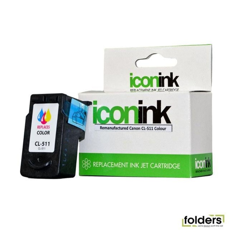 Icon Remanufactured Canon CL511 Colour Ink Cartridge
