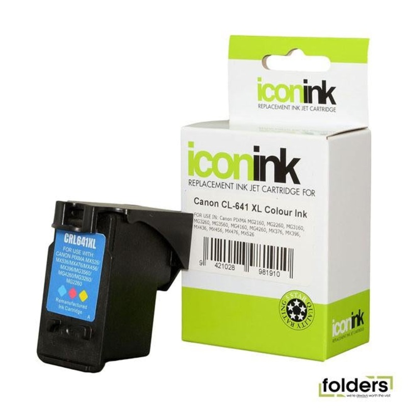 Icon Remanufactured Canon CL641 XL Colour Ink Cartridge