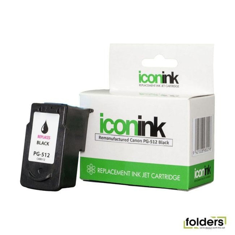 Icon Remanufactured Canon PG512 Black Reman Ink Cartridge