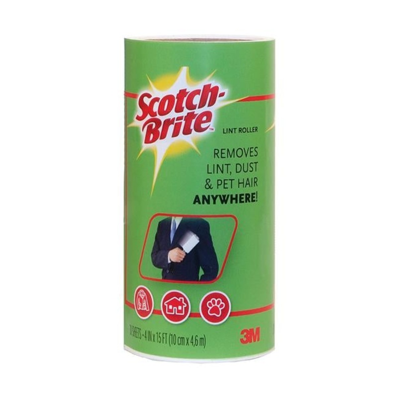 Scotch-Brite Lint Roller Refill 836RP-30 30 Sheets