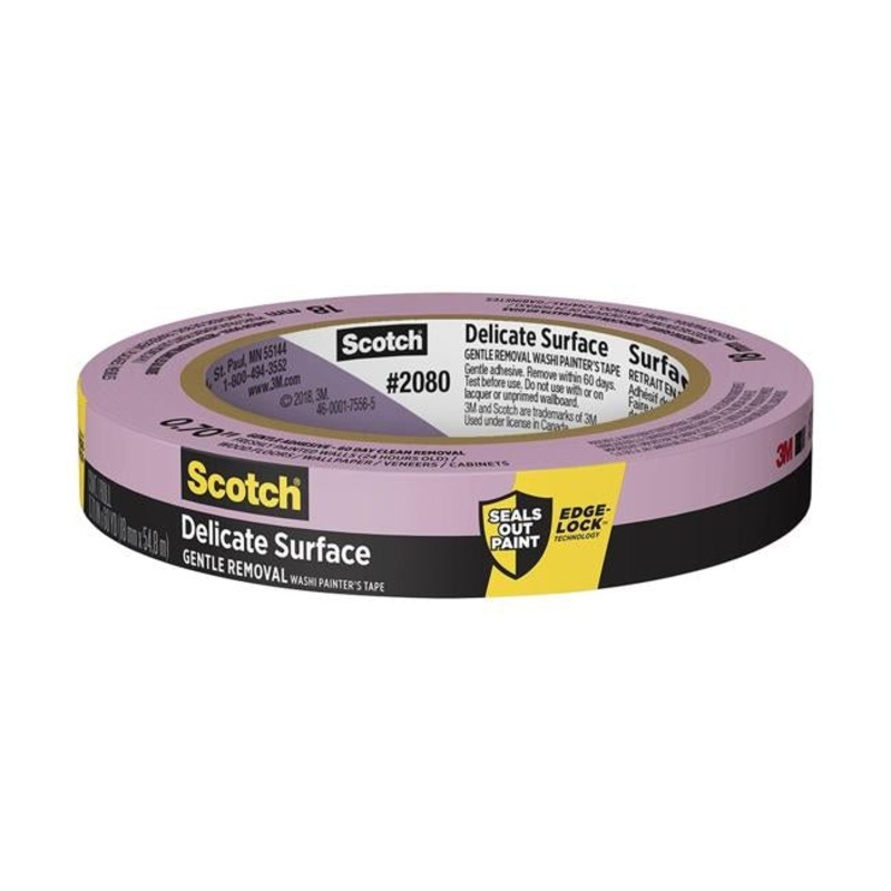 Scotch Painter's Tape 2080-18EC Delicate Surface 18mm x 55m