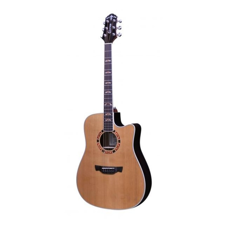 Crafter Dreadnought Solid Cedar Top RW B/S w/EQ