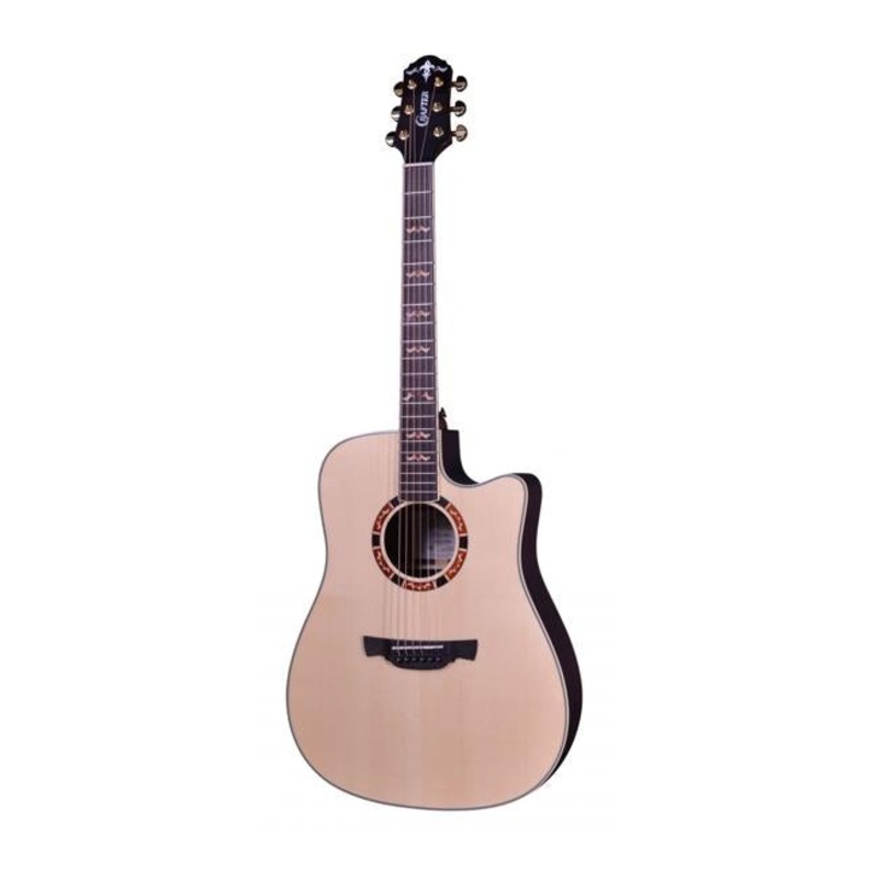Crafter Dreadnought Solid Spruce Top RW B/S w/EQ