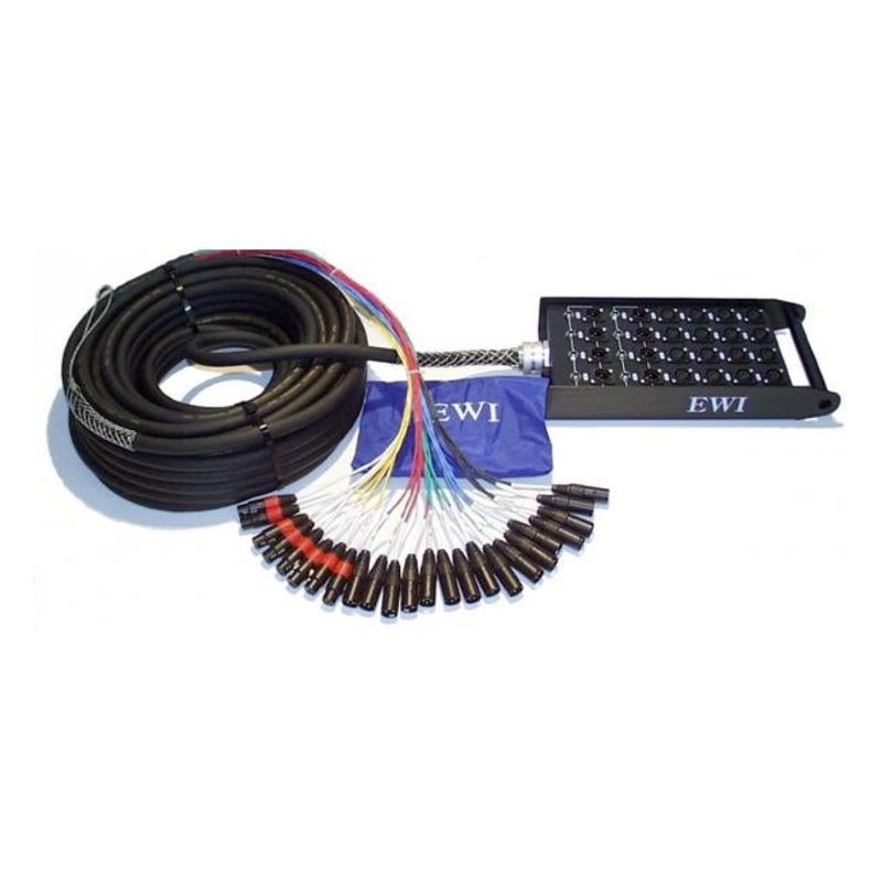 EWI 16-Channel 8 Returns 100 Ft Snake w/Monitor Split