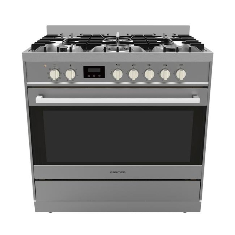 Parmco Freestanding Stove, 900mm, Combination, Stainless Steel, FS900SG