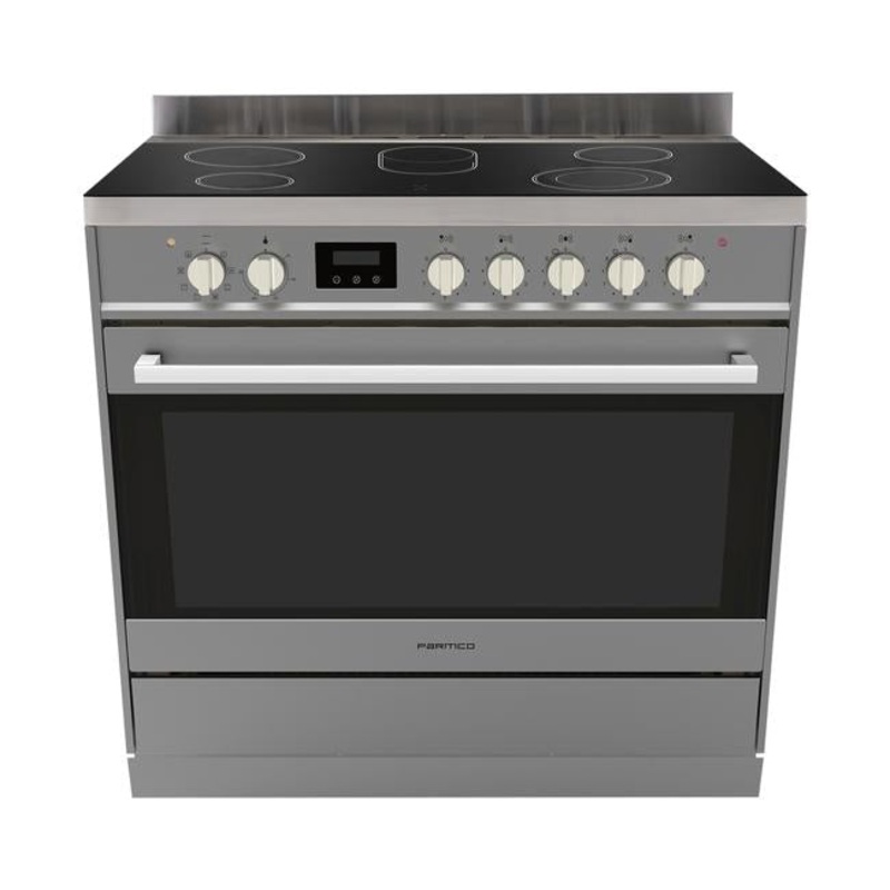 Parmco Freestanding Stove, 900mm Stainless Ceramic, FS900SC