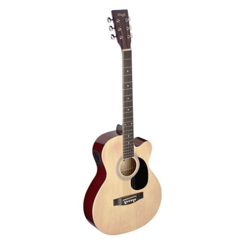 Stagg Grand Auditorium Acoustic w/ pickup natural